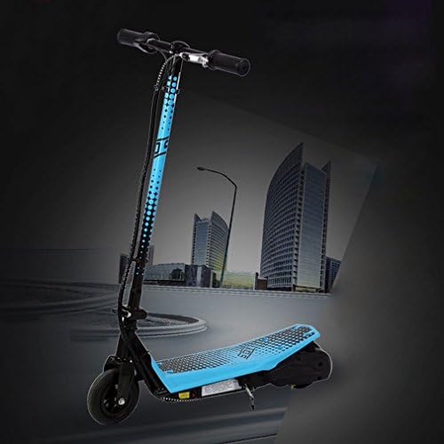 C Electric car on Behalf of the Electric Scooter Adult Lithium 10-Inch Mini Electric Car Two-Wheel Folding Bicycle Belt Seat,Blue