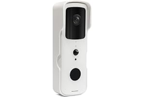 DAEWOO SECURITY Daewoo Visiophone DB501W, Visiophone sans Fil WiFi connecté avec détection de Mouvement, Batterie intégrée, Compatible avec Amazon Alexa, l’Assistant Google Blanc