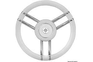 OSCULATI Volante Apollo Inox+Poliuretano Ø 350 mm Bianco