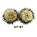 Produktbild iSuperb 2 pcs Fellbommel Kunstfell Waschbär Pelz Pompom Ball Kunstpelz Haar Ball Faux Fluffy Ball Nachahmung Fell Ball für Hüte Mützen Schuhe Schals Tasche Charms Zubehör