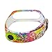 Produktbild Altsommer Band für Xiao Mi Band 3, Muster Serie, Bunt Qualle Silikon Sportarmband Uhrenarmband Smartwatch, Nettes Muster Weiches Silikon justierbares Ersatz Sport Bügel Armband (D)