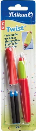 Pelikan 923581 Tintenroller Twist, universell für Rechts- und Linkshänder, rot/grün - 2