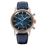 Undone Herren Uhr Chronograph Quarz Hybrid Mechanische Edelstahl Leder Mystique Mercury
