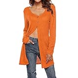 iHENGH Neujahrs Karnevalsaktion Damen Frühling Sommer Top Bluse Bequem Lässig Mode Frauen Blusen Herbst v Ausschnitt Langarm solide Taste top Casual Bluse Tops T-Shirt