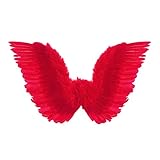 Widmann 8672H Feder Flügel, rot, One Size