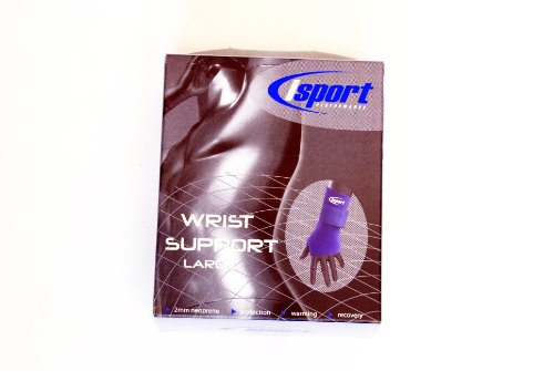 Isport - Muñequera de neopreno grande, 16,5-19,5 cm