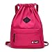Produktbild IVIM Wasserdicht Kordel Beutel Nylon/Turnbeutel / Sporttasche mit Innen- und Rücktasche, Hipster Gymsack für Fitness, Wandern, Reise, Schule
