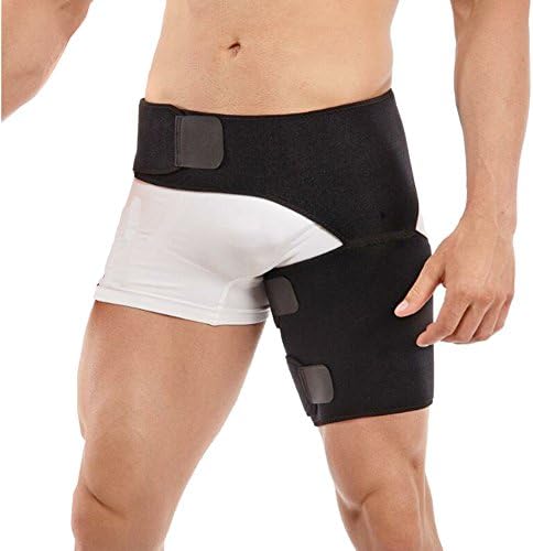 MHZIYUAN Adjustable Groin Strain Pain Wrap Hamstring Support，Groin Support,Neoprene Compression Bandage for Strain Recovery ,Hip Injury Sciatic Nerve Pain Hernia Groin Pull Hamstring for Men&amp;Women