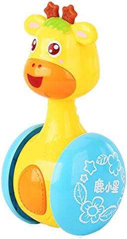 Wealtg Children's Toys Deer Design Exercise Hands and Brain Game for More Than Three Months Baby（yellow）.