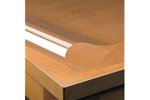 MAMBO-DESIGN PVC Tischdecke Klarsicht ca. 0,30 mm Dicke · Eckig · Breite & Länge wählbar· abwaschbare transparente Folie, Größe:120 x 200 cm