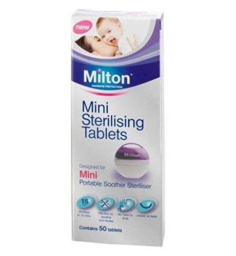 Milton Mini Sterilising Tablets - 50 Pack - Pack of 2
