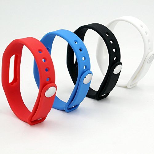 Pinhen Banda de Repuesto para Xiaomi Mi Band Wireless Pulsera Inteligente Correa de Recambio Extensibles Coloridos  4pcsSet 