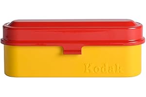 KODAK Étui pour 5 Rouleaux de Film 35 mm - Boîtier Compact en Acier rétro pour Trier et protéger Les Rouleaux de Film (Film Non Inclus)