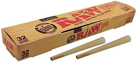 #RP268 32pc - RawR PZTpYT Pre-Rolled Cones ztAViKI 1 1/4" adefg657 hj21bnm mklo78 Raw cone rolling papers are unbleached and unrefined. Cones come pre-rolled and tipped. Each pack comes with 32 cones. Raw rolling papers are made with windmill power, they contain no GMO's, totally 7GpMb chlorine free, RzAAe gluten free, and they are a vegan friendly product. by iceformezac