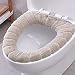 Produktbild HXZ Toilettenseat Kissen Household Waschbares Bad Thickening Stretching Soft Warm Toilettenkissen Vier Farben (Pulver Blau Green Beige),Beige
