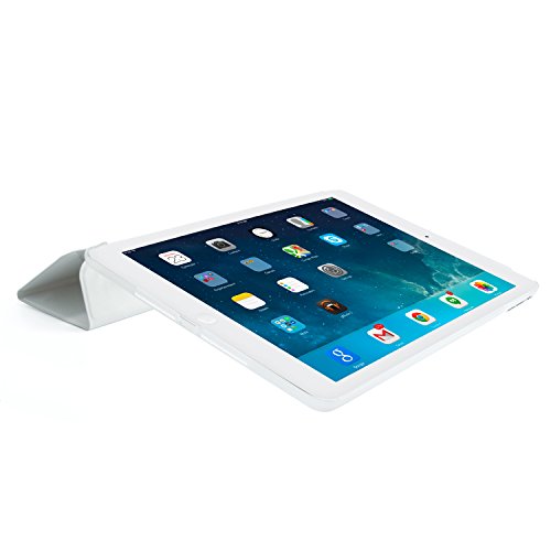 Energmix Hardcase mit Standfunktion Cover Hülle für iPad Air Backcover klappbar „Triangle“ Dreieck Weiß - 4