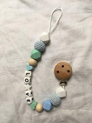 Silicone pacifier clips YB Handmade London/Love