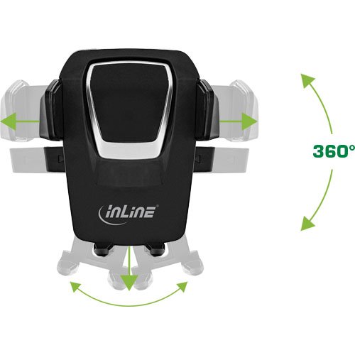 InLine 23156N KFZ Smartphone Halterung mit Saugnapf „ONE CLICK EASY“ schwarz - 6