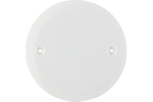 DEBFLEX - Coperchio Scatola da incasso a vite - Chiusura e messa in attesa di una scatola da incasso vuota - Coperchio rotondo - Bianco - Ø 86 mm per scatola Ø 67 mm