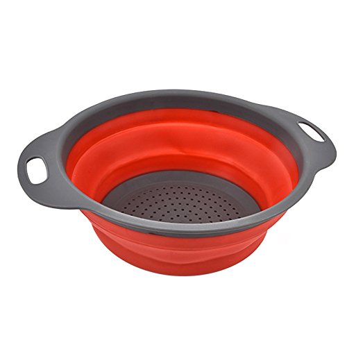 OUNONA 2ST Silikon Seiher Faltbare Sieb Küche Werkzeug - 3