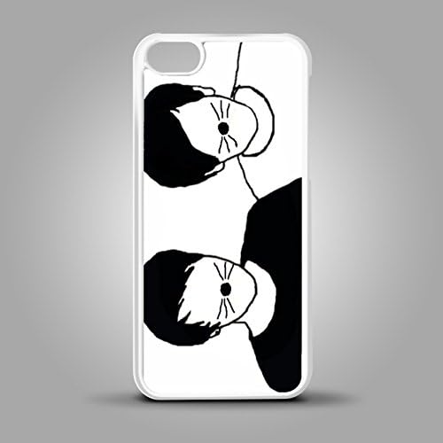 DAN AND PHIL CAT WHISKERS VLOGGERS YOU TUBE PHONE CASE FITS APPLE IPHONE 6 - 6S WHITE CASE.