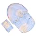 0-2 Years Baby Bed Mosquito Net, Portable Folding Travel Crib Bed Canopy Tent With Pillow,Mosquito Protection Breathable Cotton Baby Tent Beach Play Tent Mosquito Protection (Blue)
