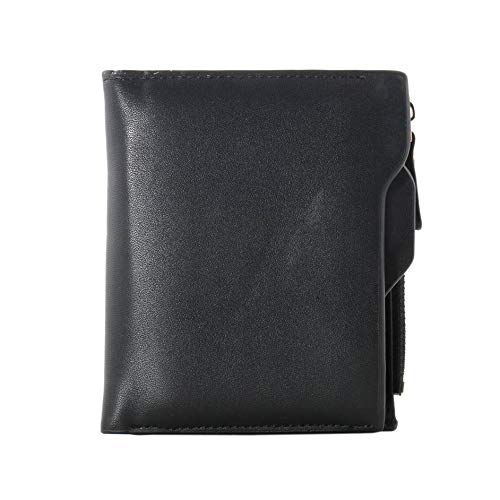 Preisvergleich Produktbild iUcar Classic Herren Kreditkarteninhaber aus PU-Leder ID-Kreditkartenetui - schwarz