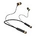 Price comparison product image House of Marley Smile Jamaica Wireless Neckband In-Ear Headphones, Easy Bluetooth Pairing, Three Button Controls, Noise Isolating, Enhanced Battery Life, REGRIND Silicone Ear Gels - Brass