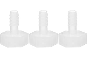 PATIKIL 3Pz Raccordi per Tubo Flessibile in Plastica, Attacco da 3/8" x Filettatura Femmina da 3/4" G Raccordo per Tubo Flessibile per Acqua, Liquido, Aria, Gas, Carburante