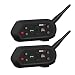 Produktbild EJEAS E61200m Bluetooth Motorrad Gegensprechanlage Geeignet für 6 Personen Vollduplex-Sprechanlage mit Getrennt Mikrofon Kopfhörer VOX (2 pack)