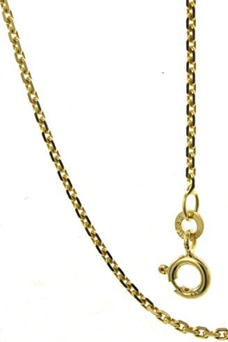 HHM BGA350 Geschliffene Anker Collier Goldkette 45cm in 333 Gelbgold 1,6mm