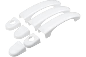CMQA Auto Türgriff Schale Weiß Für VW Für Transporter T5 T6 Für Caddy Autozubehör Auto 6 7 8 Teile/Satz Auto 4 Türgriffabdeckungen Trim Türgriff Aufkleber (Color : 7PCCS)