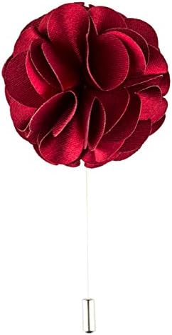 Product Proper Polyester Silk Flower Handmade Lapel Pin Boutonniere For Wedding Suit