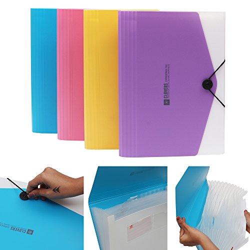 Livzing Elastic Closure File Folder A4 Size Paper Document Certificate Holder Expanding Organizer - 13 Pockets - Assorted Color - 1 Pc RS.299 (70.00% Off) - Amazon Livzing Elastic Closure File Folder A4 Size Paper Document Certificate Holder Expanding Organizer - 13 Pockets - Assorted Color - 1 Pc RS.299 (70.00% Off) - Amazon