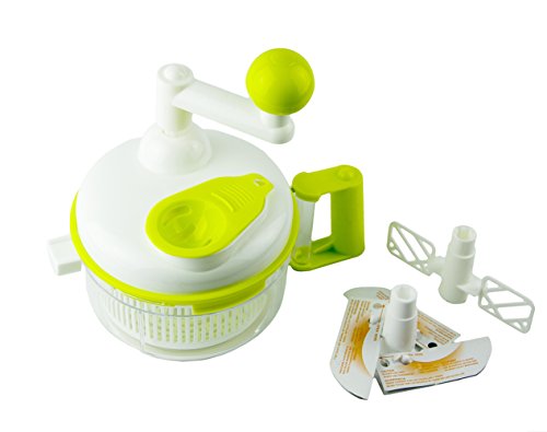 Kitchenninjia Multi-Funktion 4 in 1 Zerkleinerer Salatschleuder Gemüse Mixer und Eidottertrenner - 2
