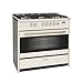 Price comparison product image Montpellier MR95DFCR 900mm Dual Fuel Range Cooker 5 x Burner Hob Cream