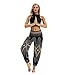 Produktbild VENMO Hose Männer Frauen beiläufige Lose Hippy Yoga Baggy Boho Aladin Haremshose Yoga Hosen Baggy Hippie Boho Hose Hosenrock Aladinhose Jeanshose Pumphose Pluderhosen für Damen (Black, One Size)