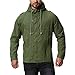 Produktbild Onceal Mode Männer Trenchcoat Winter Lange Jacke mit Kapuze Military Baumwollmantel (XXL, Armeegrün)