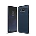 Price comparison product image Kit Me Out Galaxy Note 8 Case, UK® [Shockproof] TPU Gel Durable Protective Protection Brushed Carbon Fibre Effect Back Cover For Samsung Galaxy Note 8 - Blue