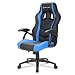 Produktbild Sharkoon Skiller SGS1 Gaming Stuhl mit Kunstlederbezug, Extra-bequeme Schaumstoffpolsterung, Fußkreuz aus robustem Stahl, Komfort-Wippfunktion, Stabile Gasdruckfeder, schwarz/blau