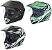 Produktbild RX-963 Crosshelm Integralhelm Quad Cross Enduro Motocross Offroad Helm rueger, Größe:S (55-56), Farbe:Matt Schwarz