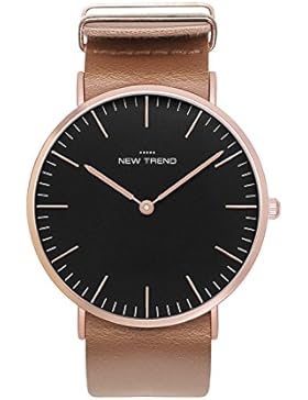 Damenuhr Armbanduhr Trenduhr Farben Rosegold Rose Gold + verschiedene Armbandfarben Beige Coffee Braun Schwarz...