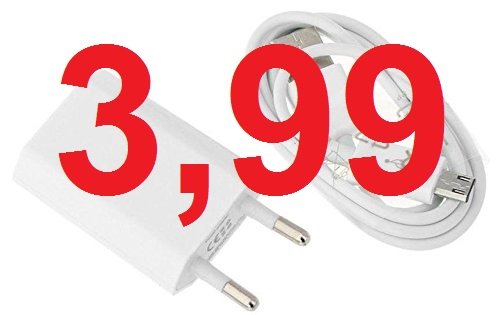Reido Universal Micro-USB LadegerÃ¤t & Datenkabel fÃ¼r Samsung Galaxy Modelle | USB-Adapter Set | Ladekabel inkl. Netzteil | USB-Kabel | Samsung S4 S5 i9300 S6 G920 S7 G930 S3 | Huawei Modelle (2in1 Weiss Adapter+Kabel) (2in1 Weiss Adapter+Kabel)