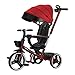 Produktbild Dreiräder Kinder Dreirad Faltrad 1-2-4-5 Jahre Altes Baby, Kleinkind Kinderwagen, Kleinkind Faltrad 5 Farben Können Als Geschenk Verwendet Werden (Color : Red)
