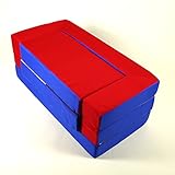 Spielsofa 4in1 Kindersofa Spielmatraze für das Kinderzimmer Spielpolster Softsofa blau/rot Puzzle Kinderzimmersofa Spieltisch Kindermöbel - 2