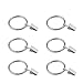 Produktbild Lvcky 30 Pcs Clip Ringe mit Ösen, rostfrei Metall Deko Draperie Rod Ring Haken mit Clips für Cafe Windows und Drapes, Passform bis 1 1/10,2 cm Rod (35 mm)