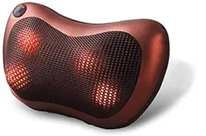 IRIS Shiatsu Car and Home Massager Pillow, Shiatsu Massager with 4 Heated Balls