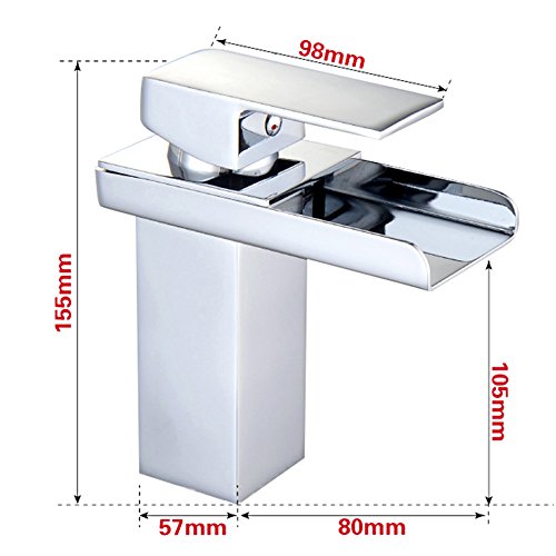 Einhand Mischbatterie Bad Wasserhahn Armatur für Küche Waschbecken - 2