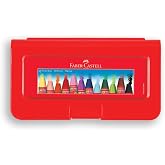 Faber-Castell Altıgen Pastel Boya, 12 Renk, Plastik Kutu, Yumuşak ve Canlı Renkler, Rahat Kullanım, Etkili Uygulama