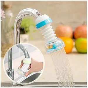 Venja 360 Degree Rotating Sink Nose Adjustable Tap Extender,Water Outlet Shower Head Nozzle Saving Water Filter Sprinkler for Kitchen Tap(Multicolor)